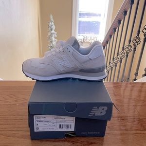 New Balance 574 White/Gray Moonbeam/Sea salt